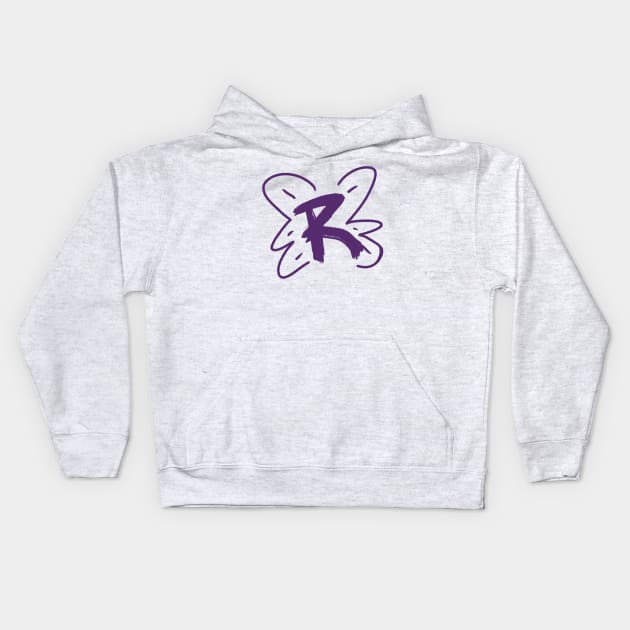 Rob Ferries Monogram logo Kids Hoodie by ReDo Design